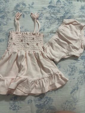 Luxe Thread Co. Baby Pink Smocked Dress